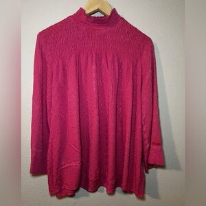 Odd Molly Turtle Neck 3/4 Sleeve Blouse Size 4